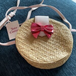 Juicy Couture Small Wicker Messenger Bag NWT